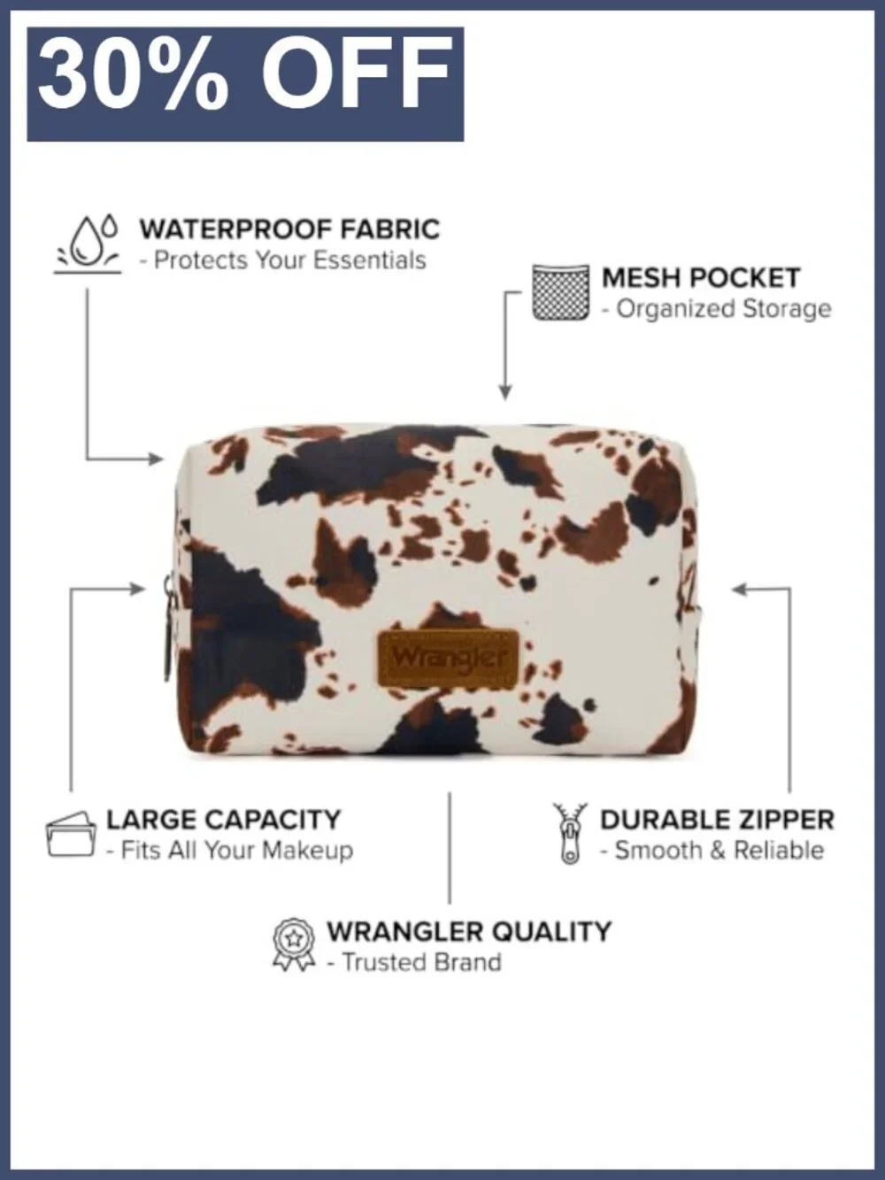 Waterproof Travel Makeup Bag Cosmetic Toiletry Organizer Zip Pouch
